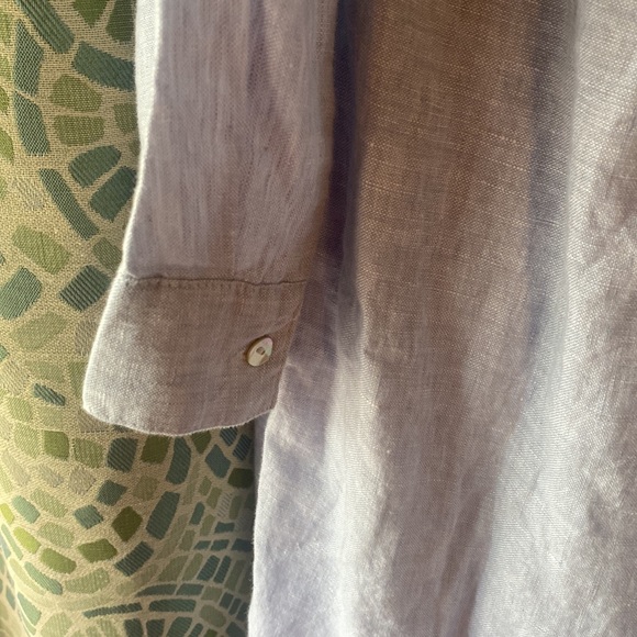 Halston Linen Collared Shirt Dress NWT XL - Picture 7 of 9